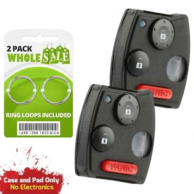 2 Replacement For 2007 2008 2009 2010 Honda CR-V CRV CR V Key Fob Shell Gut Case - Image 1 of 4