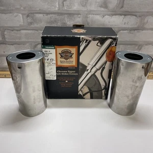 Harley Davidson Stainless Steel upper Fork Slider Covers - Picture 1 of 9