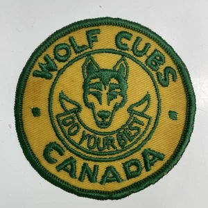 RETRO BOY SCOUTS PATCH CUBS POWELL BSA FLAP Wolf Cubs Canada L - Picture 1 of 3