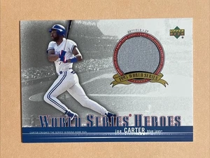 2002 Upper Deck #WSJ-JC Joe Carter Serie Mundial Héroes Memorabilia RARO SP - Imagen 1 de 2