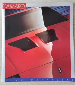 Chevrolet Camaro Brochure 1987 - Sport Coupe LT Z28 IROC-Z - Large Format - Picture 1 of 10