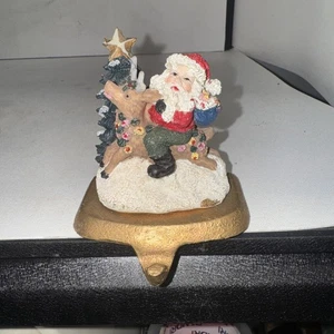 Colección K's Medias de Navidad Manto Colgador Papá Noel Montando un Reno De Colección - Imagen 1 de 4