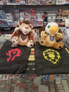 Lot Of 2 World Of Warcraft WOW Blizzard Gryphon Eagle Lion Plush w/ Bags NO code - Picture 1 of 7
