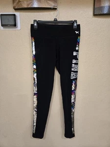 Leggings Yoga Reversibili Victoria’s Secret Rosa Arcobaleno Bling Taglia S - Foto 1 di 6