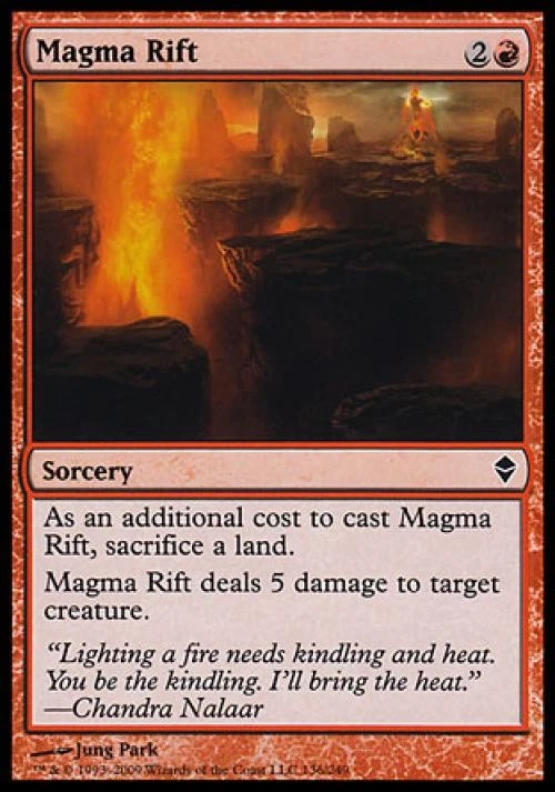 Magma Rift - Medium Play MTG Zendikar - Image 1 of 1