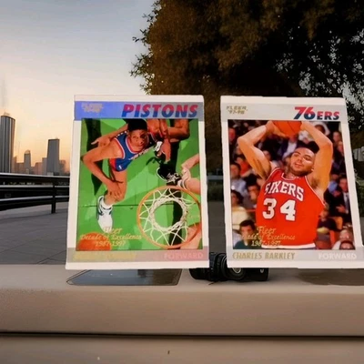 1997-98 Fleer Rare Traditions Dennis Rodman Decade of Excellence Charles Barkley - Image 1 of 2