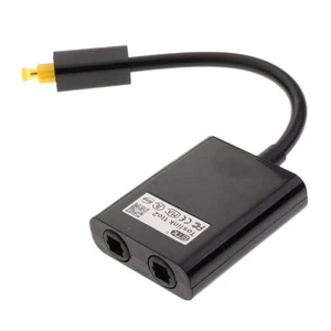 Digitaler Toslink Optischer Splitter Kabeladapter Glasfaserkabel Audio 1 Eingang - Afbeelding 1 van 5