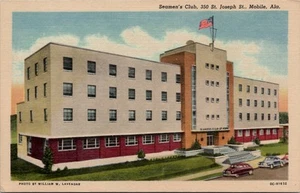 Seamen's Club - Old Cars - 350 St. Joseph Street, Mobile, Alabama - Postkarte - Bild 1 von 3