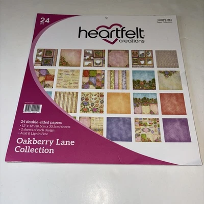 Heartfelt Creations Oakberry Lane Collection 24 pk 12 x 12 Paper Pad New Read - Image 1 of 4