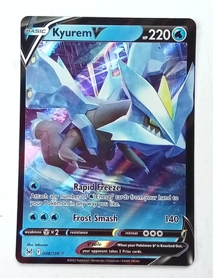 Kyurem V 48/196 Lost Origin Holo Rare Pokémon Card 2022 - Image 1 of 3