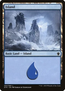 Magic the Gathering MTG Island Dragons of Tarkir DTK 254/264 Basic Land NM/M - Picture 1 of 1