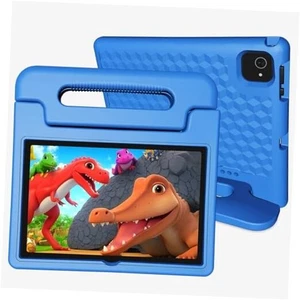 Tablet for Kids Age 3-12 10.1 inch Android 14 6000mAh 8GB RAM+64GB Blue - Picture 1 of 7