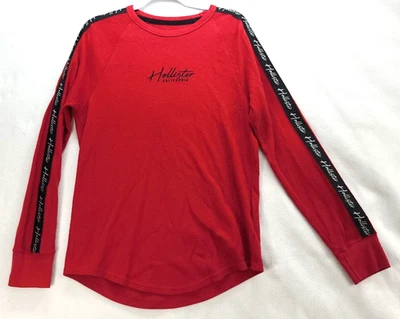 Camisa Hollister L Roja Manga Larga Logo Cinta Bordada Hollister Calif 1999 Foto 1 de 4