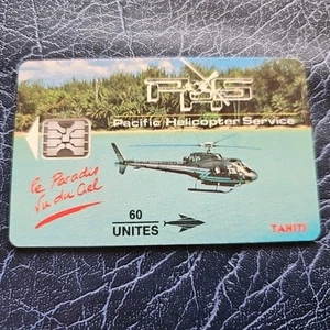 TÉLÉCARTE PF23 HELICOPTER POLYNESIE TBE - Imagen 1 de 2