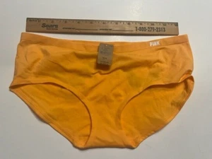 VICTORIA'S SECRET Orange Panty Halloween size medium bats hipster - Picture 1 of 3