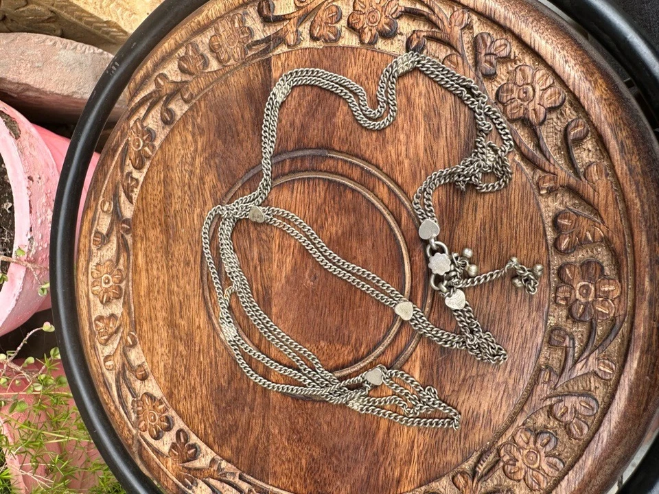 Ancient Old Brass Hand Crfated Silver Plated Belly Dancer Belly Belt Kandura - Image 1 of 4