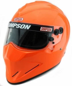 Casco Simpson Diamondback Snell Sa2015 Msa Hans Xs-Xxl Arancia di Sicurezza Hans Fia - Foto 1 di 8
