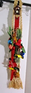 Vintage 31" Marienkäfer Blumen Weihnachten Türhänger/Wanddeko - Bild 1 von 6