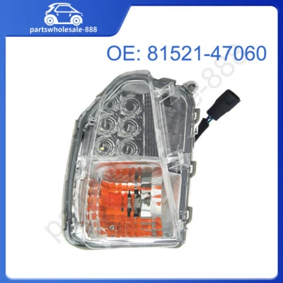 Indicador de faro antiniebla luz blanca fría para Toyota Prius 12-15 base enchufable izquierda delantera Foto 1 de 4