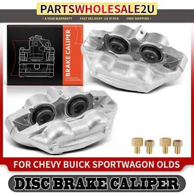 2x pinças de freio dianteiras esquerda e direita para Buick Skylark Olds Cutlass Chevy Pontiac - Imagem 1 de 4