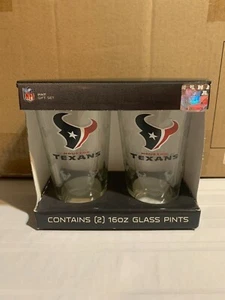 Houston Texans NFL Pack of 2 16oz Spirit Pint Glass Logo Brands - Picture 1 of 1