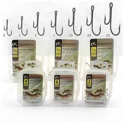 KAMATSU Doppelte Angelhaken Ryder Hecht toter Köder Raubtier beringter Lachs Zander