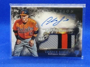 Chance Sisco 2018 Inception ROOKIE AUTO PATCH #IAP-CSI ***201/249*** - Picture 1 of 2