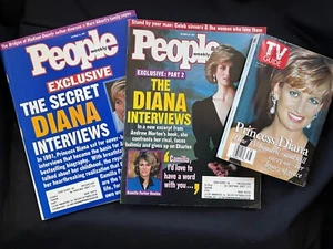 Princess Diana Magazine Lot of 3 TV Guide & People Weekly Magazines - Picture 1 of 5