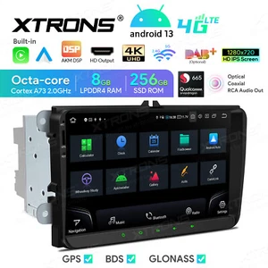Car Play For VW Golf Jetta Passat 9" Android 13 8+256GB Car Stereo Radio GPS 4G - Picture 1 of 23