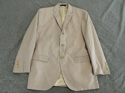 Chaqueta Blazer Polo Ralph Lauren Algodón Rayas Abrigo Deportivo Para Hombre 42R Hecho en Italia Foto 1 de 4