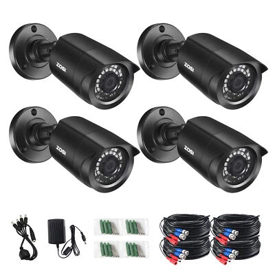 ZOSI HD 1080P 2MP Outdoor Security Cameras Kit for Home Surveillance DVR System - Image 1 of 4