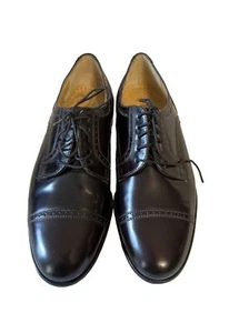 BARRINGTON Men’s Leather dress shoes Black Oxford Size 8D excellent condition - Picture 1 of 13