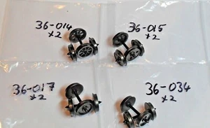 Bachmann OO Wagon Wheelsets, 36-014, 36-015, 36-017 & 36-034. Two per pack. New - Picture 1 of 5