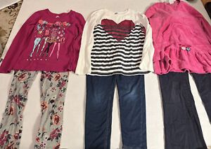 Bundle Of Three Girls Outfits Size 7, 7-8