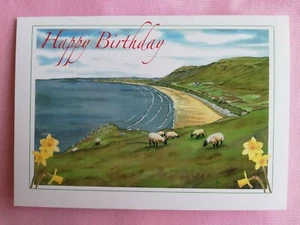 Rhossili Bay Gower - Birthday Card - Tony Paultyn - Picture 1 of 1