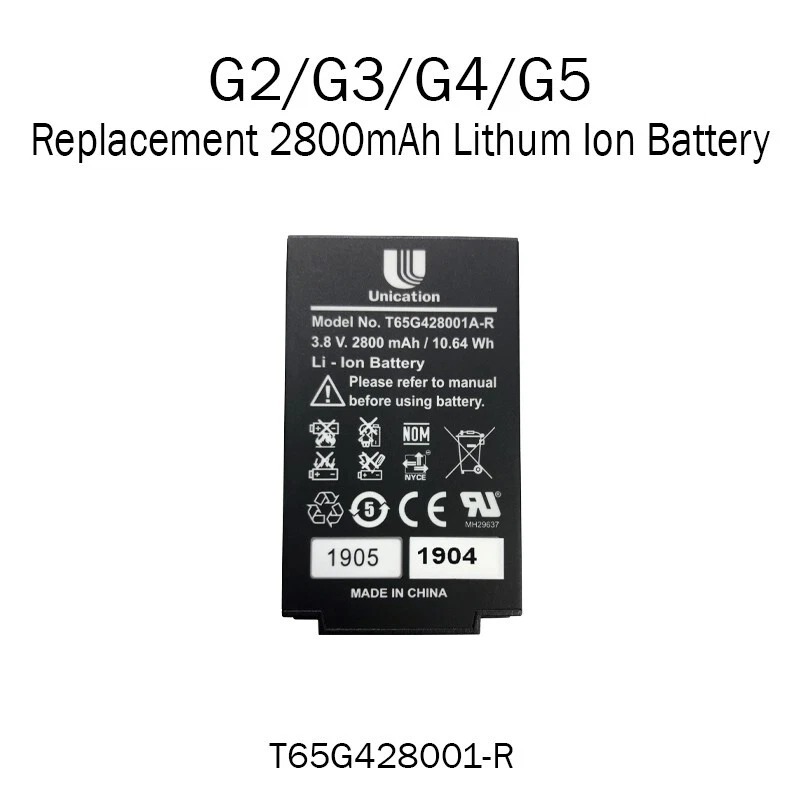 Batería de repuesto Unication G2 G3 G4 G5 OEM - ¡TOTALMENTE NUEVA! Foto 1 de 1