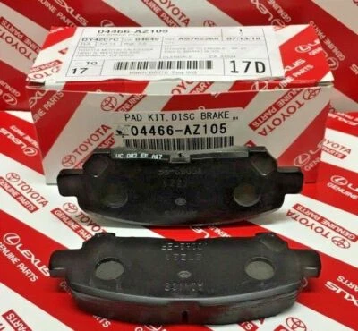 2008-2013 Toyota Highlander / HV Rear Ceramic Brake Pads Genuine OEM 04466-AZ205 - Image 1 of 4