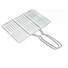 Long Lasting Steel Wire BBQ Grill Basket for Grilling Steaks Seafood Vegetables