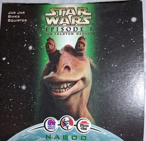 Star Wars Episode 1 JAR JAR BINKS SQUIRTER Spielzeug Taco Bell KFC Pizza Hut Neu im Karton 1999 - Bild 1 von 1