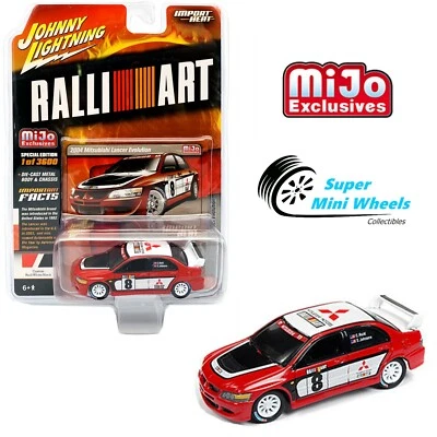 Johnny Lightning Import Heat 2004 Mitsubishi Lancer Evolution (Red) RALLI ART - Image 1 of 2