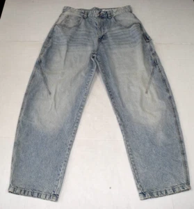 Jeans Bershka Größe W32 L29,5 hellblau weites Bein Balloon Fit Zimmermann - Bild 1 von 11
