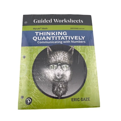 NEW Guided Worksheets For Thinking Quantitatively Communicating W/Numbers 2nd Ed - Image 1 of 3