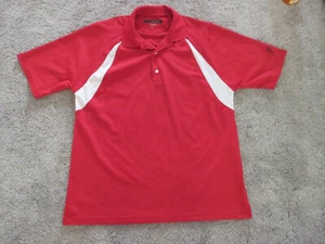 Greg Norman Men's Size Large Red Polo Golf Shirt Short Sleeve Pullover VGC - Picture 1 of 7