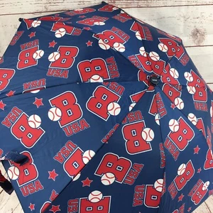 Small TOTES UMBRELLA  for BASEBALL GAMES Portable & Easy to CARRY USA - Picture 1 of 11