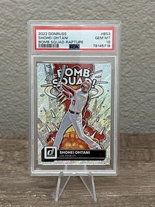 2022 Panini Donruss SHOHEI OHTANI Bomb Squad Rapture PSA 10 GM-MT #BS-3 Angels - Picture 1 of 2