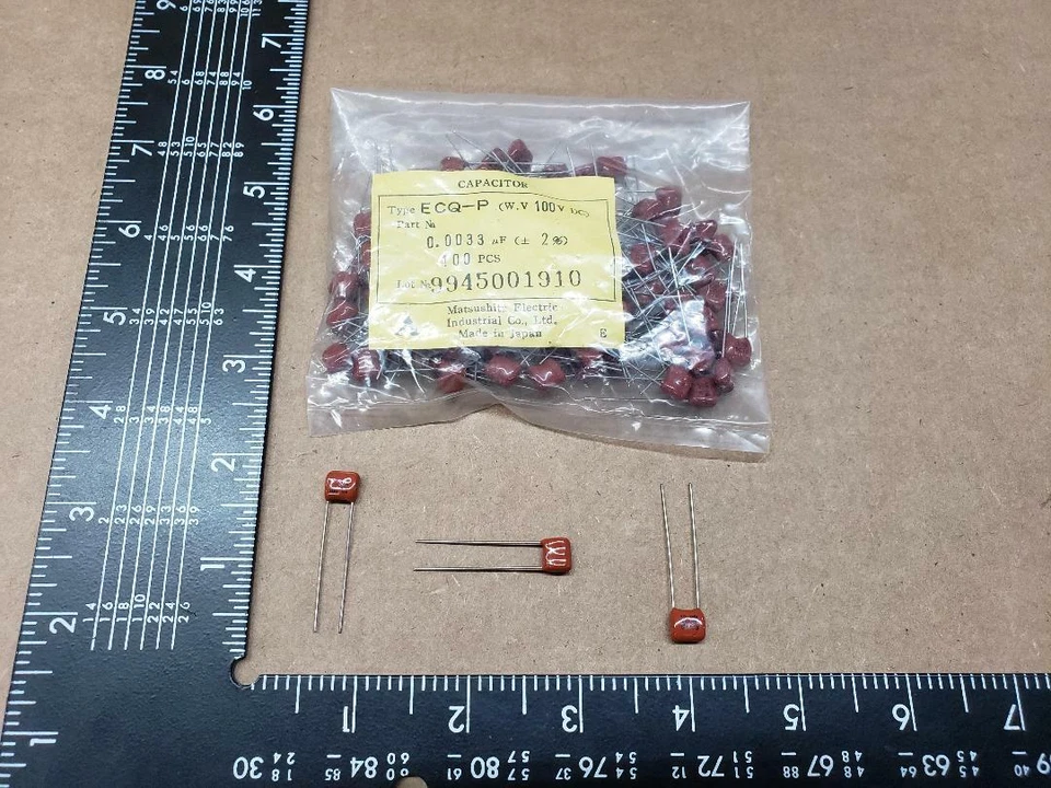 (50 pcs) ECQ-P1332GZ Panasonic,  .0033uF 100V 2%, Polypropylene Film Capacitor - image 1 of 1