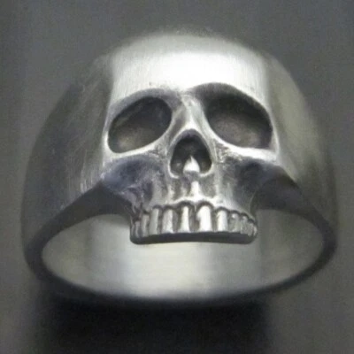MJG 纯银 KR 骷髅戒指。 小号。  尺寸 10。 18 克  KEITH. — 第 1/4 张图片