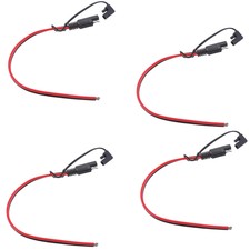 4Pcs Premium 14AWG Solar Battery SAE Plug Charger Harness DIY Extension Cables
