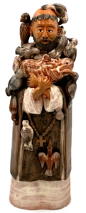 Saint Francis Handmade Ceramic Fairtrade - Picture 1 of 5