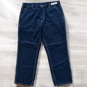 Carhartt Carpenter 38x30 Dark Blue Jeans 382-83 Dungaree Fit Arbeitshose Denim - Bild 1 von 16